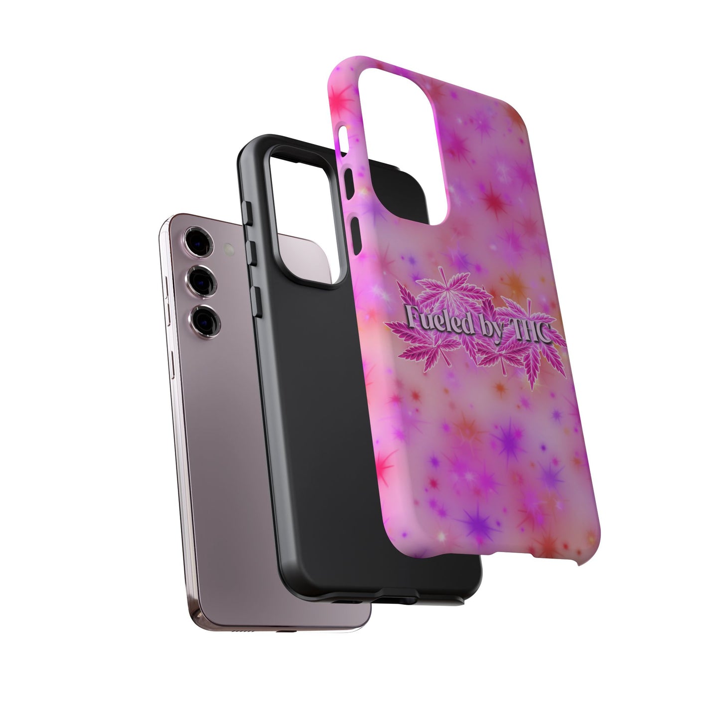 Tough Case — "Fueled by THC" Pink Tie-Dye Phone Cover