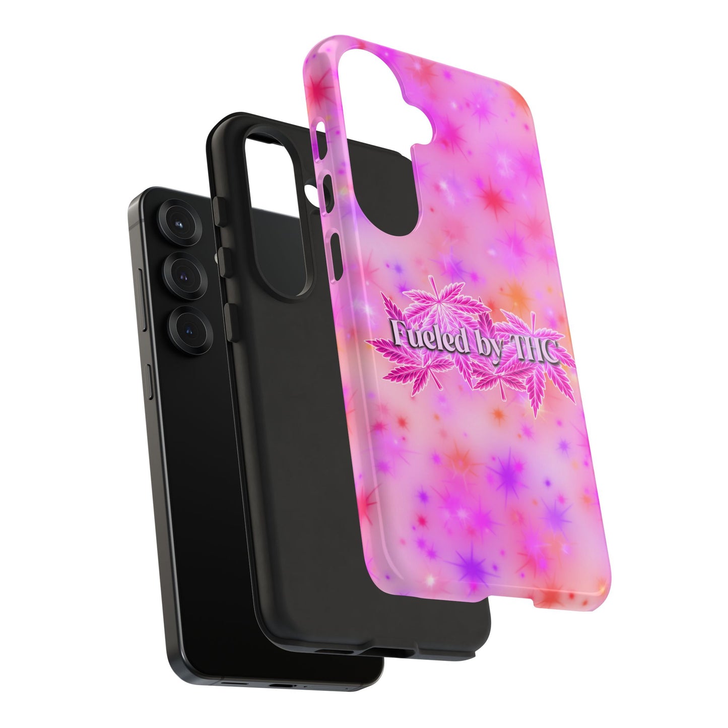 Tough Case — "Fueled by THC" Pink Tie-Dye Phone Cover