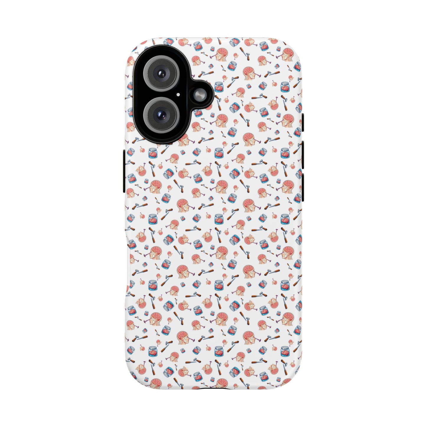 Lobotomy design Tough Phone Case – Durable Protective Cover with lobotomy Pattern