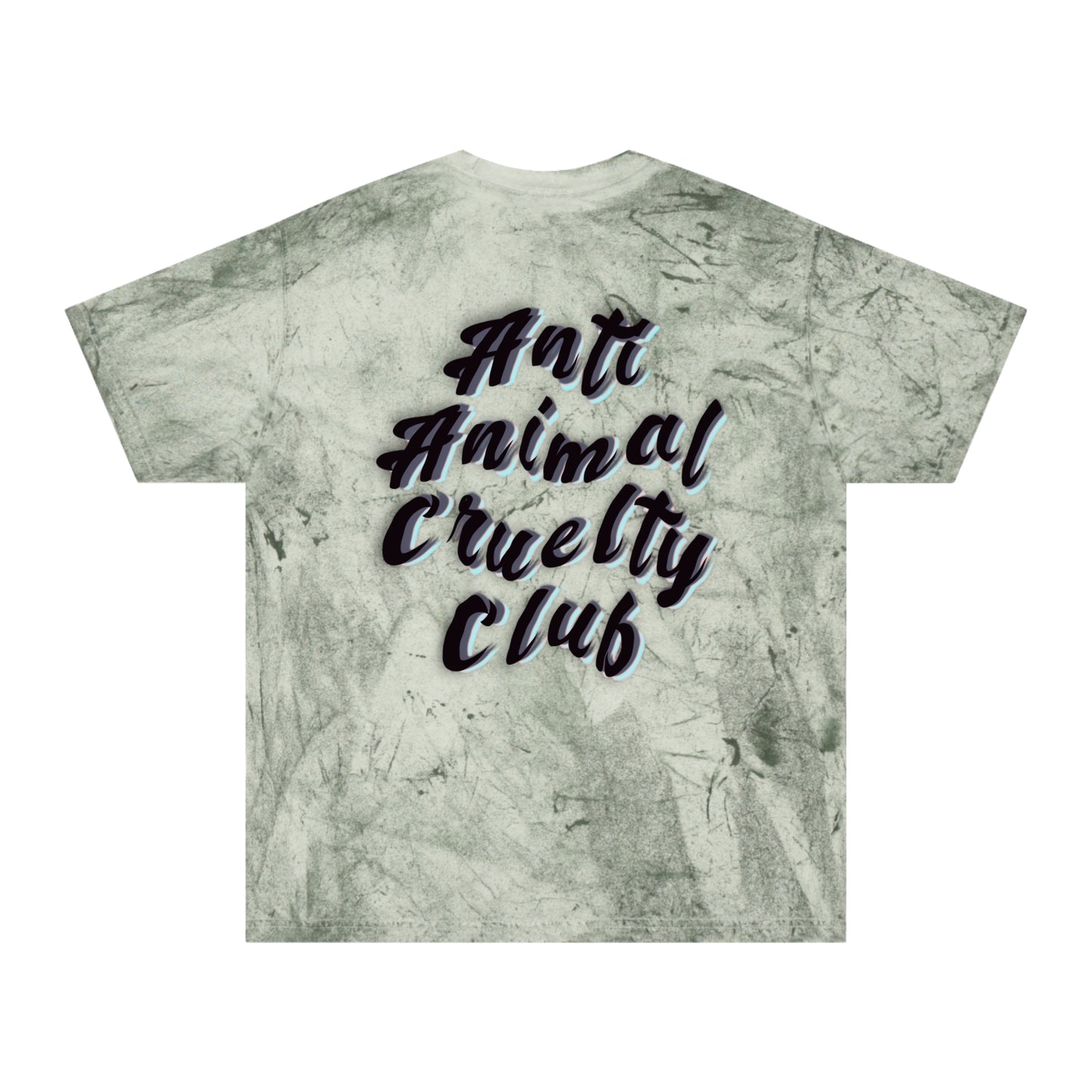 Anti Animal Cruelty Club T-Shirt — Distressed Marble Graphic Tee