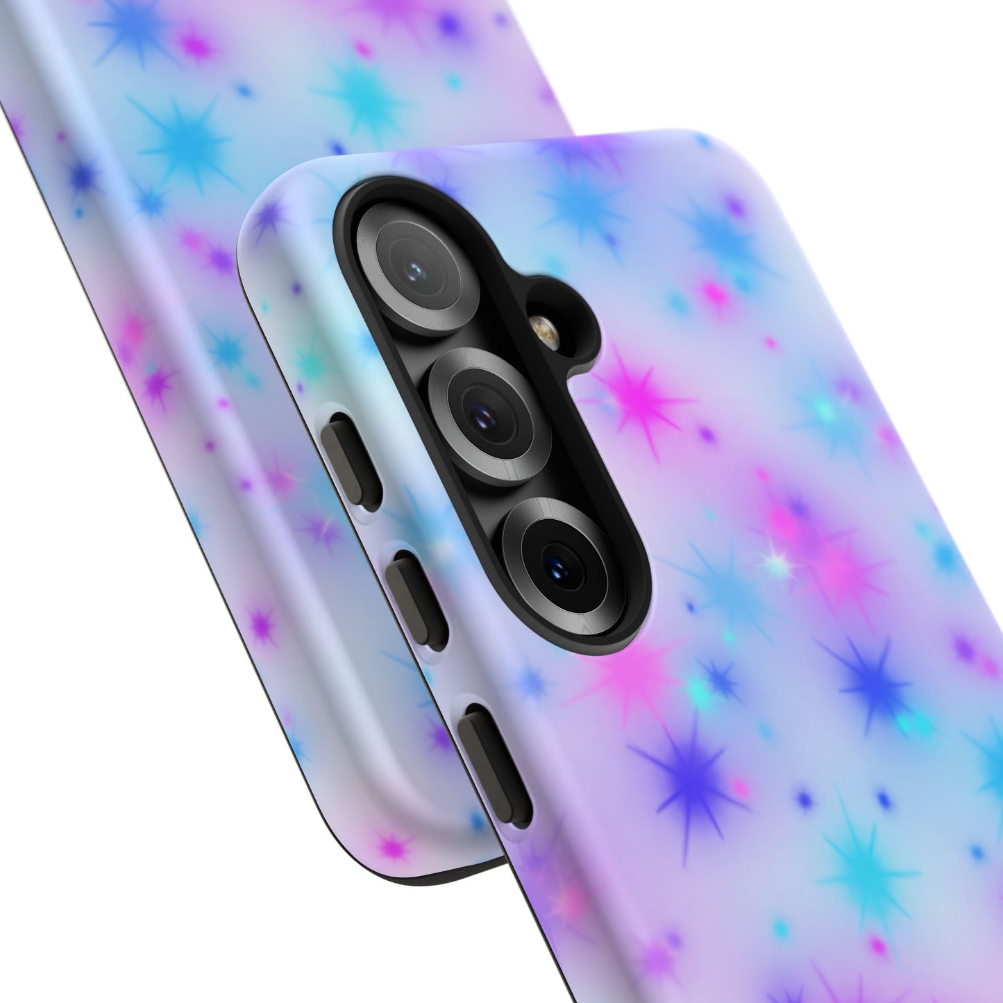 Galaxy Sparkle Tough Phone Case - Pastel Starburst Protective Cover