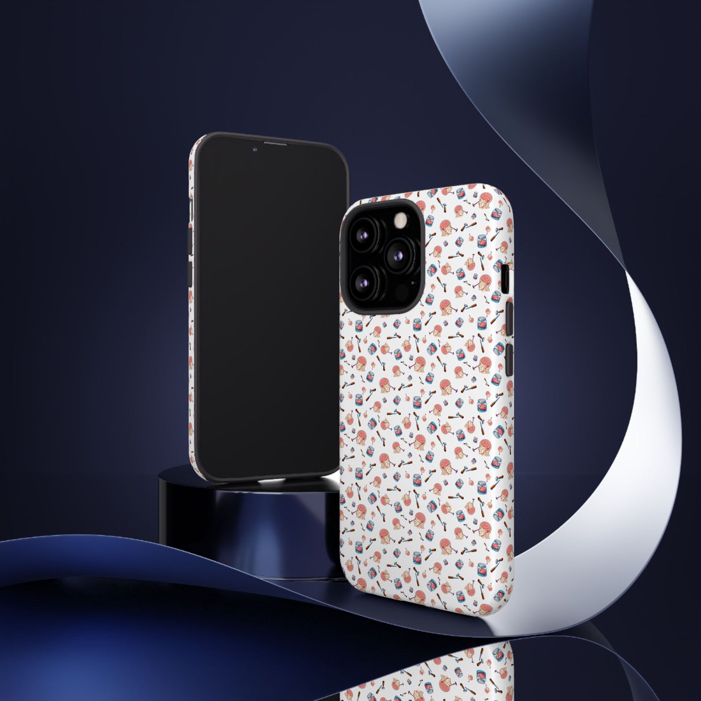 Lobotomy design Tough Phone Case – Durable Protective Cover with lobotomy Pattern