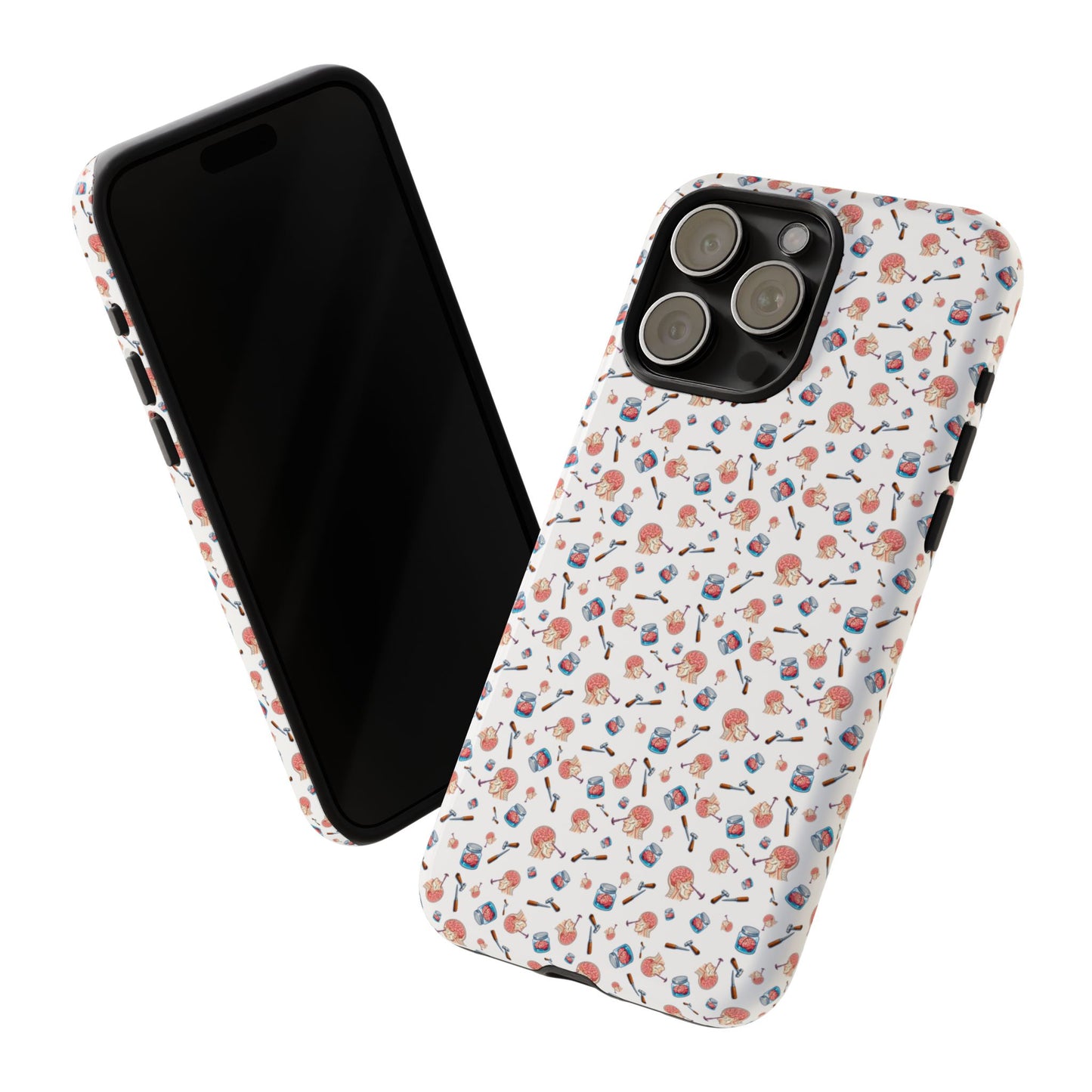 Lobotomy design Tough Phone Case – Durable Protective Cover with lobotomy Pattern