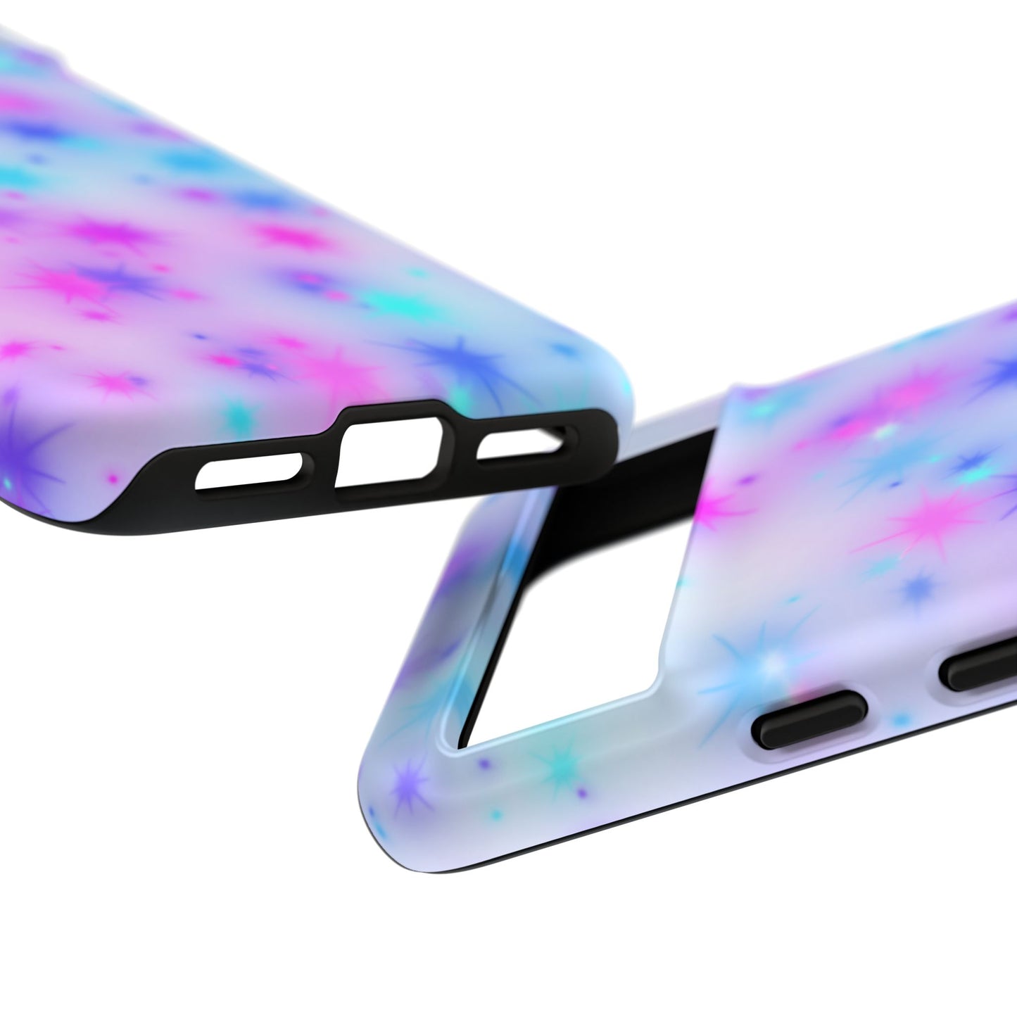 Galaxy Sparkle Tough Phone Case - Pastel Starburst Protective Cover