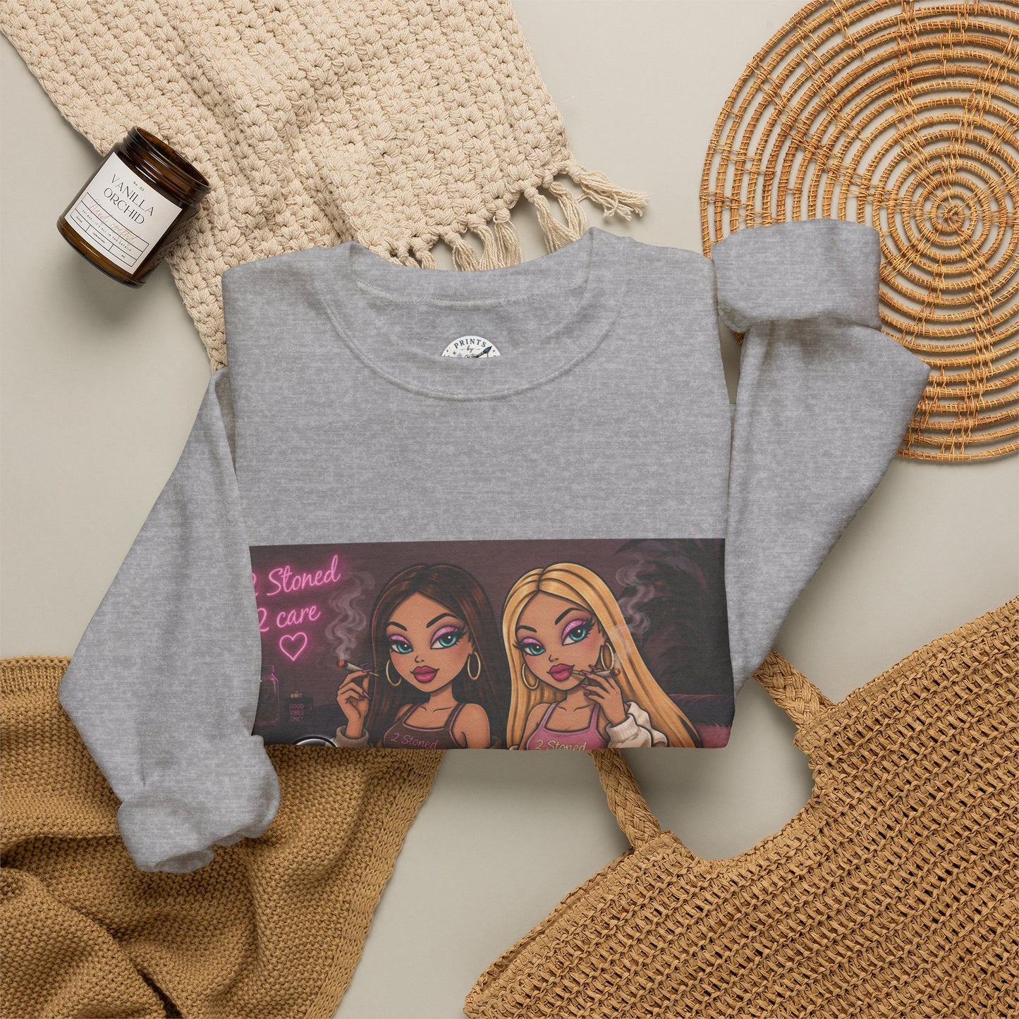 Smoke blunt serve cunt Unisex Heavy Blend™ Crewneck Sweatshirt