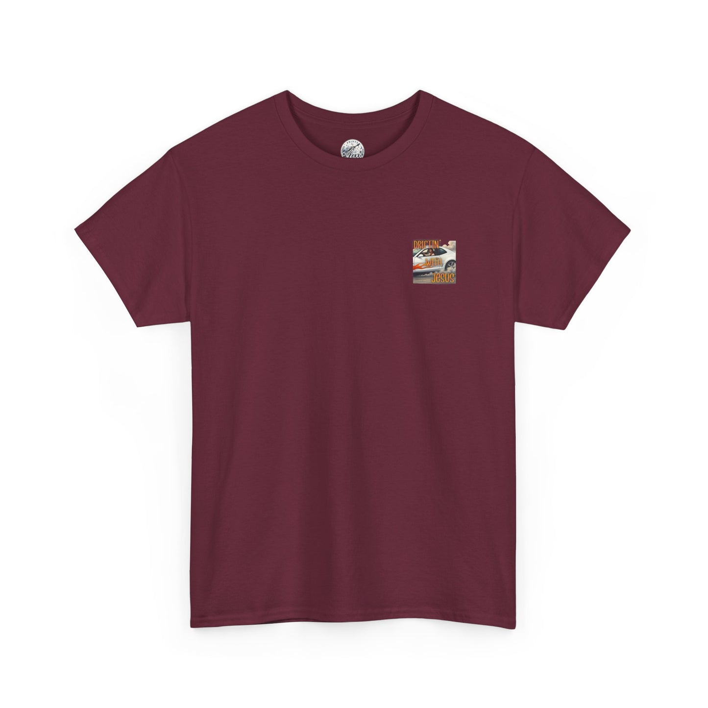 Driftin' With Jesus T-Shirt — Vintage Car Faith Graphic Tee