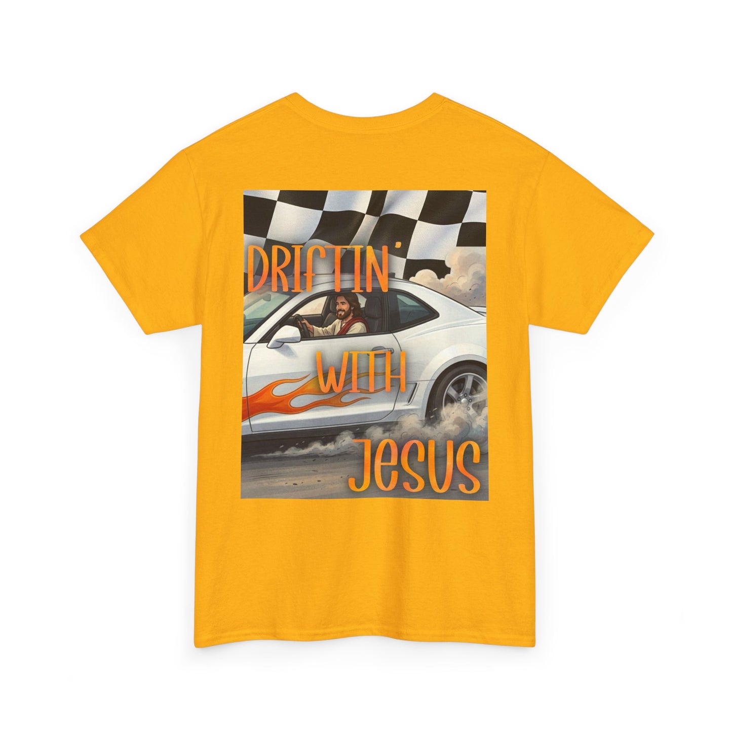 Driftin' With Jesus T-Shirt — Vintage Car Faith Graphic Tee