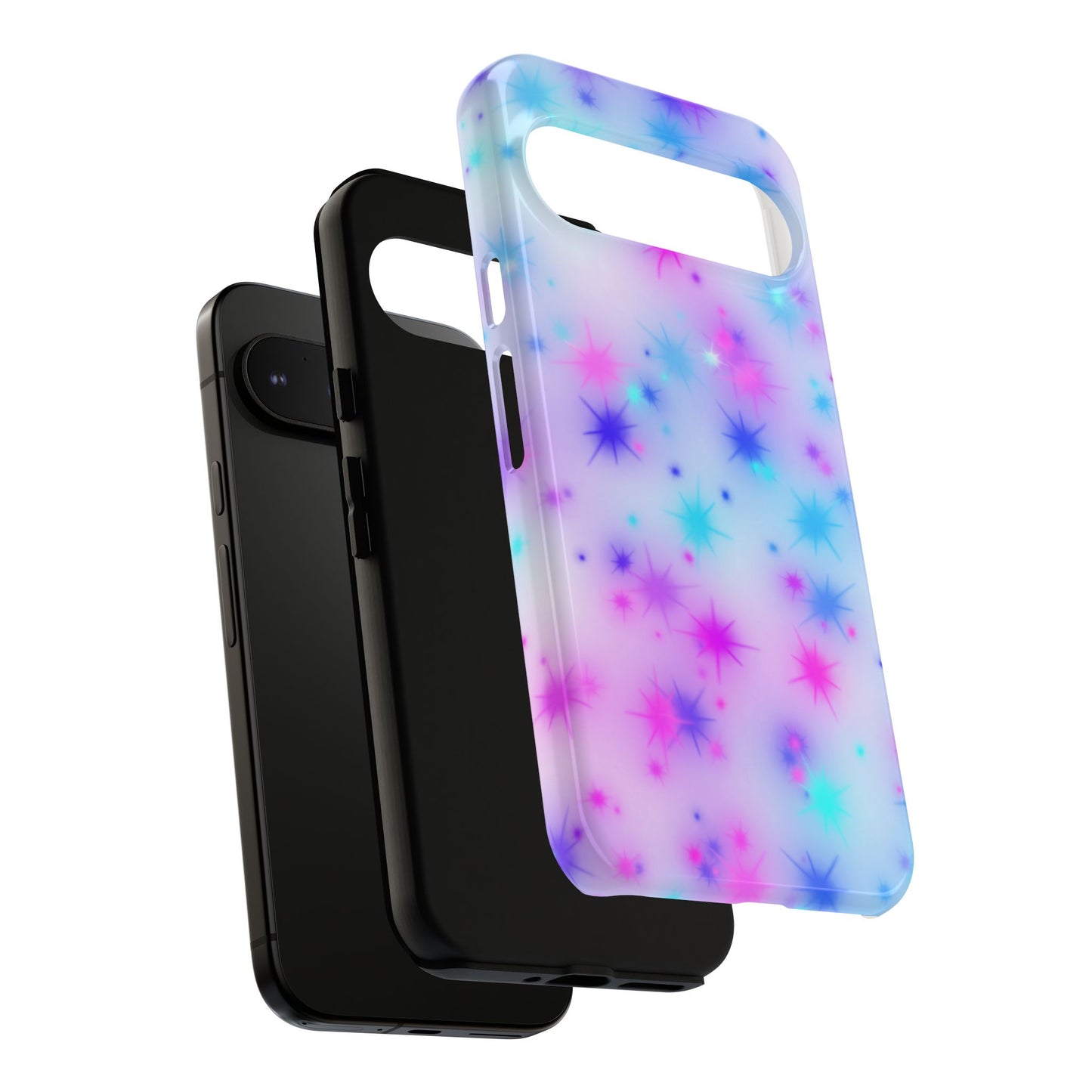 Galaxy Sparkle Tough Phone Case - Pastel Starburst Protective Cover