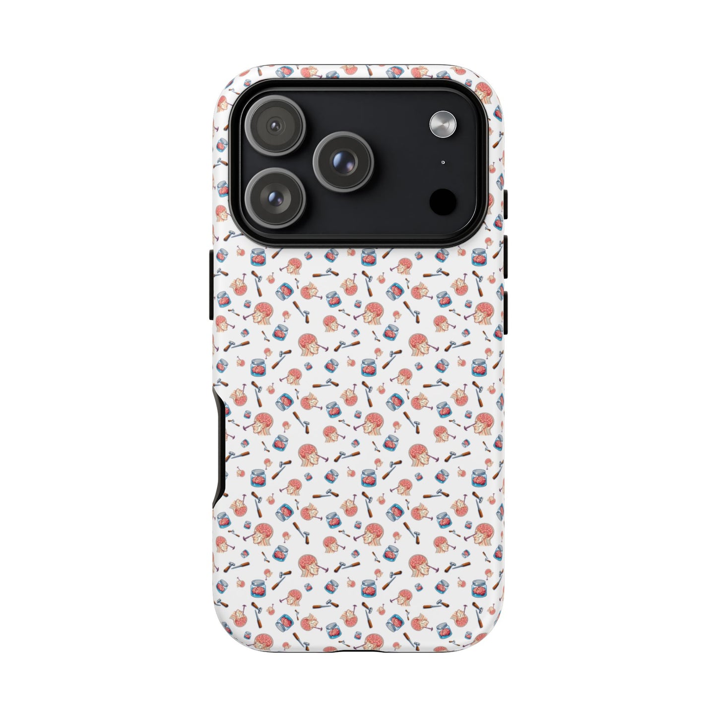 Lobotomy design Tough Phone Case – Durable Protective Cover with lobotomy Pattern