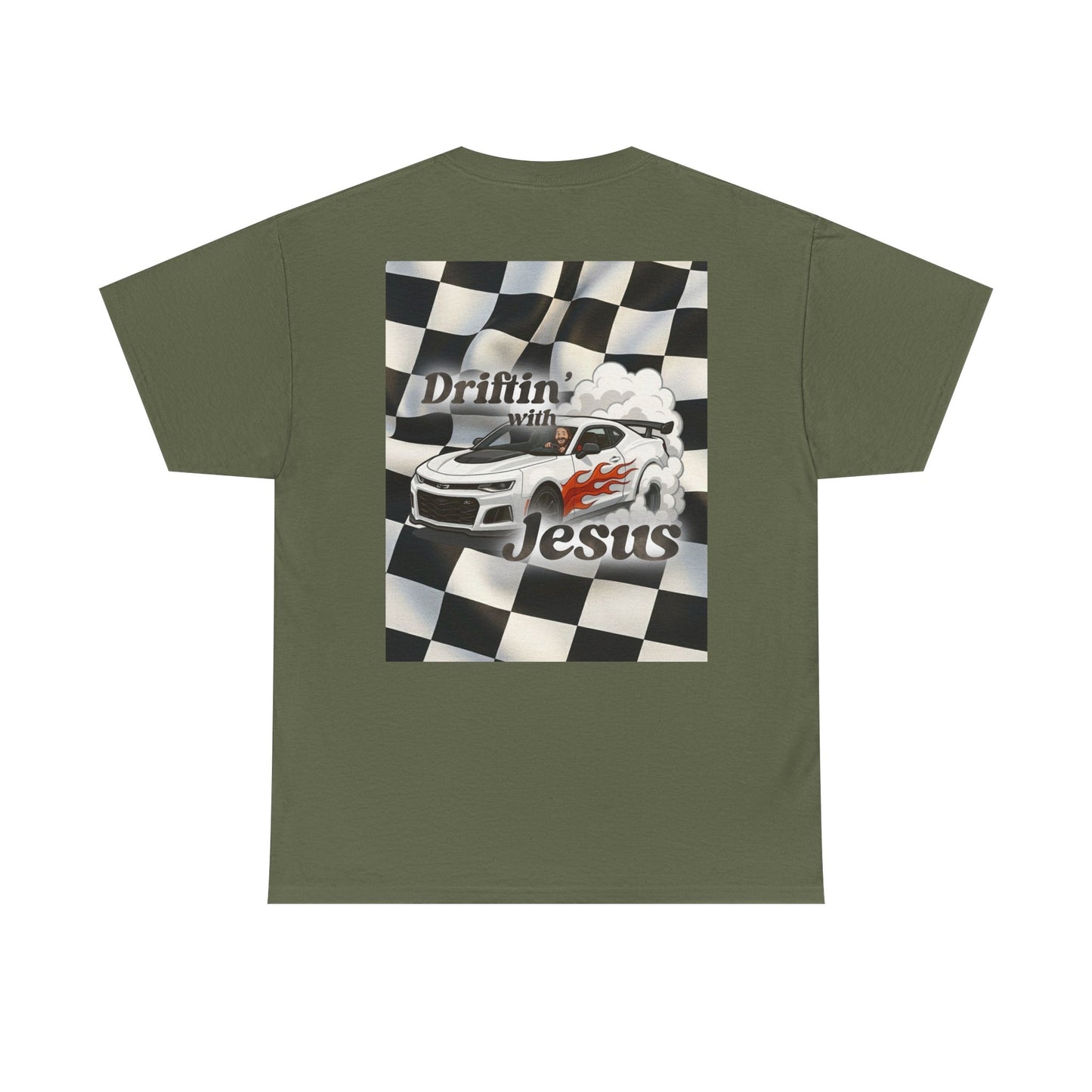 Driftin' With Jesus T-Shirt — Christian Car Racing Tee