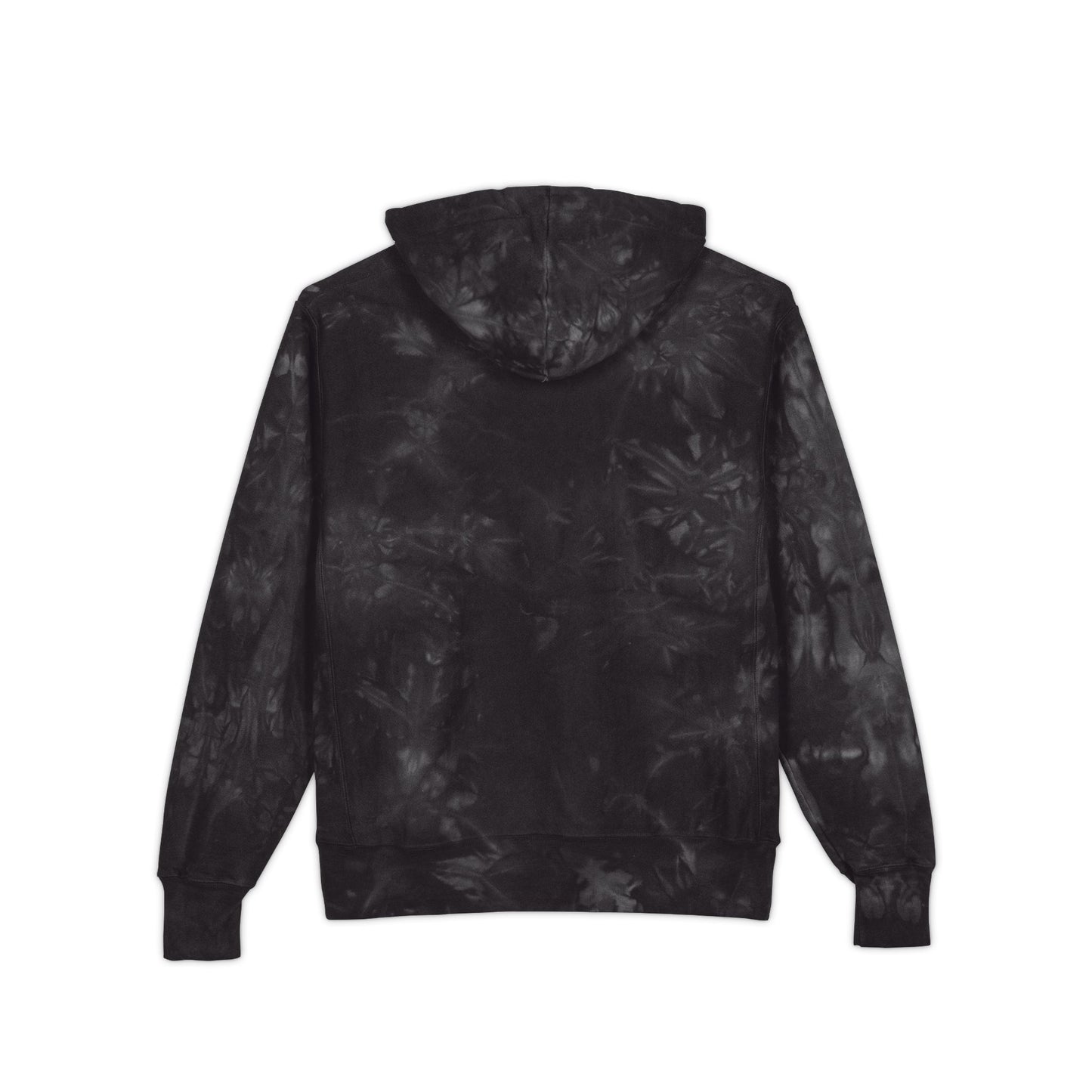 Tie-Dye Embroidered Hoodie — 'Sensitive lil menace' Champion Pullover