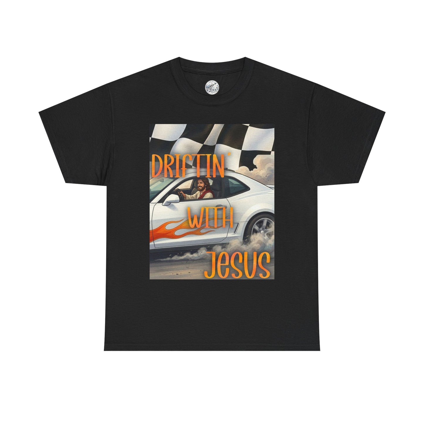 Driftin' with Jesus T-Shirt — Christian Racing Graphic Tee