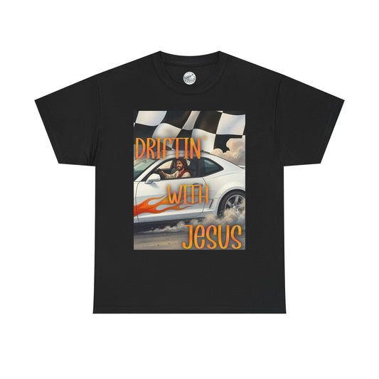 Driftin' with Jesus T-Shirt — Christian Racing Graphic Tee