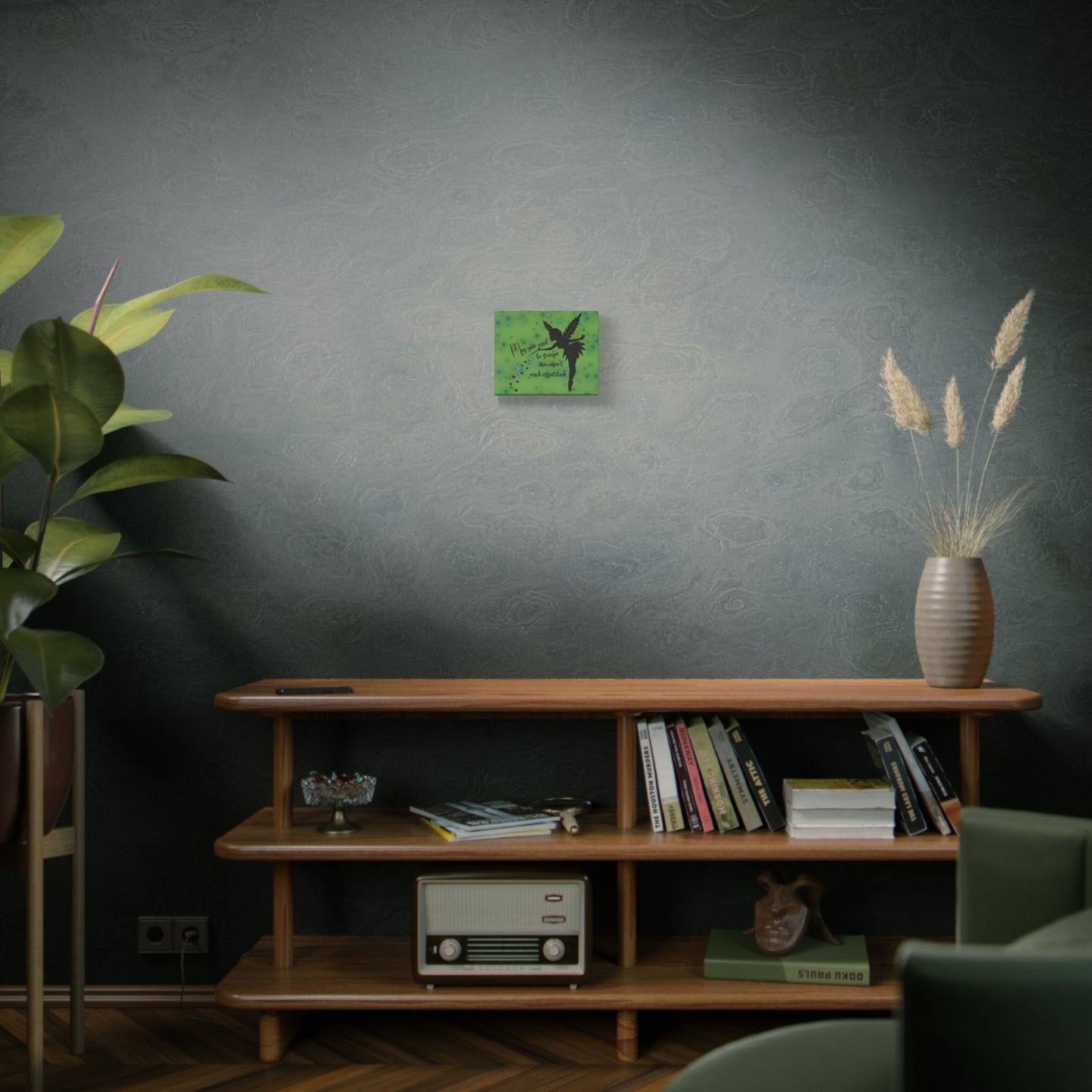 Canvas Wall Art — "May your weed be stronger than anyone's wack-ass attitude" Fairy Silhouette