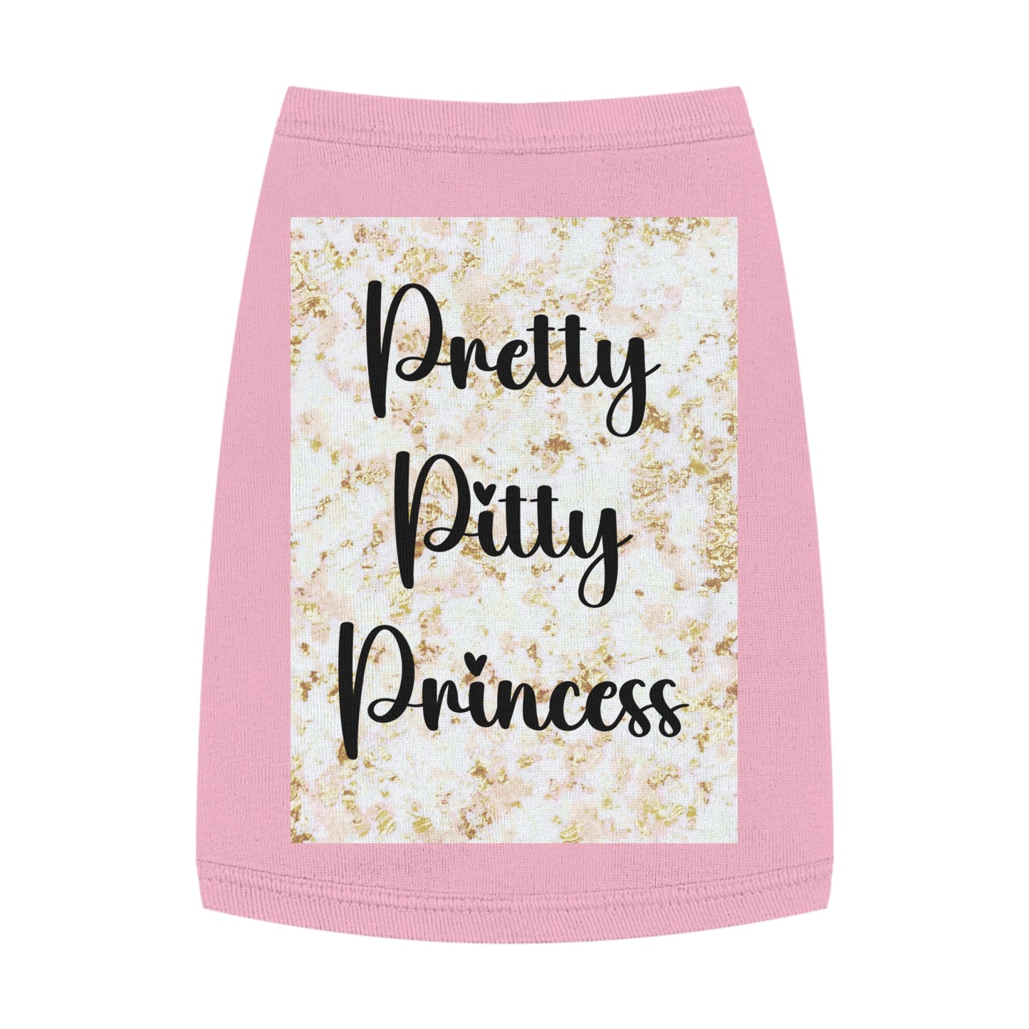 Pet Tank Top — "Pretty Pitty Princess" Cute Sparkle Dog Tank for Small Pits & Pitbull Lovers