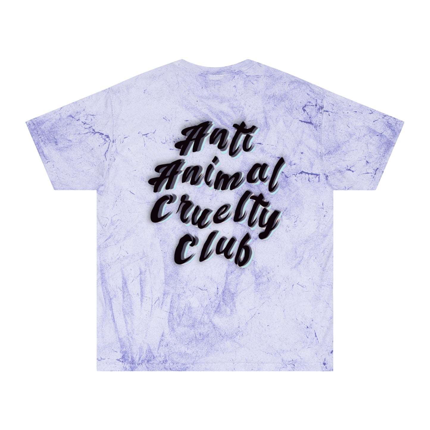 Anti Animal Cruelty Club T-Shirt — Distressed Marble Graphic Tee