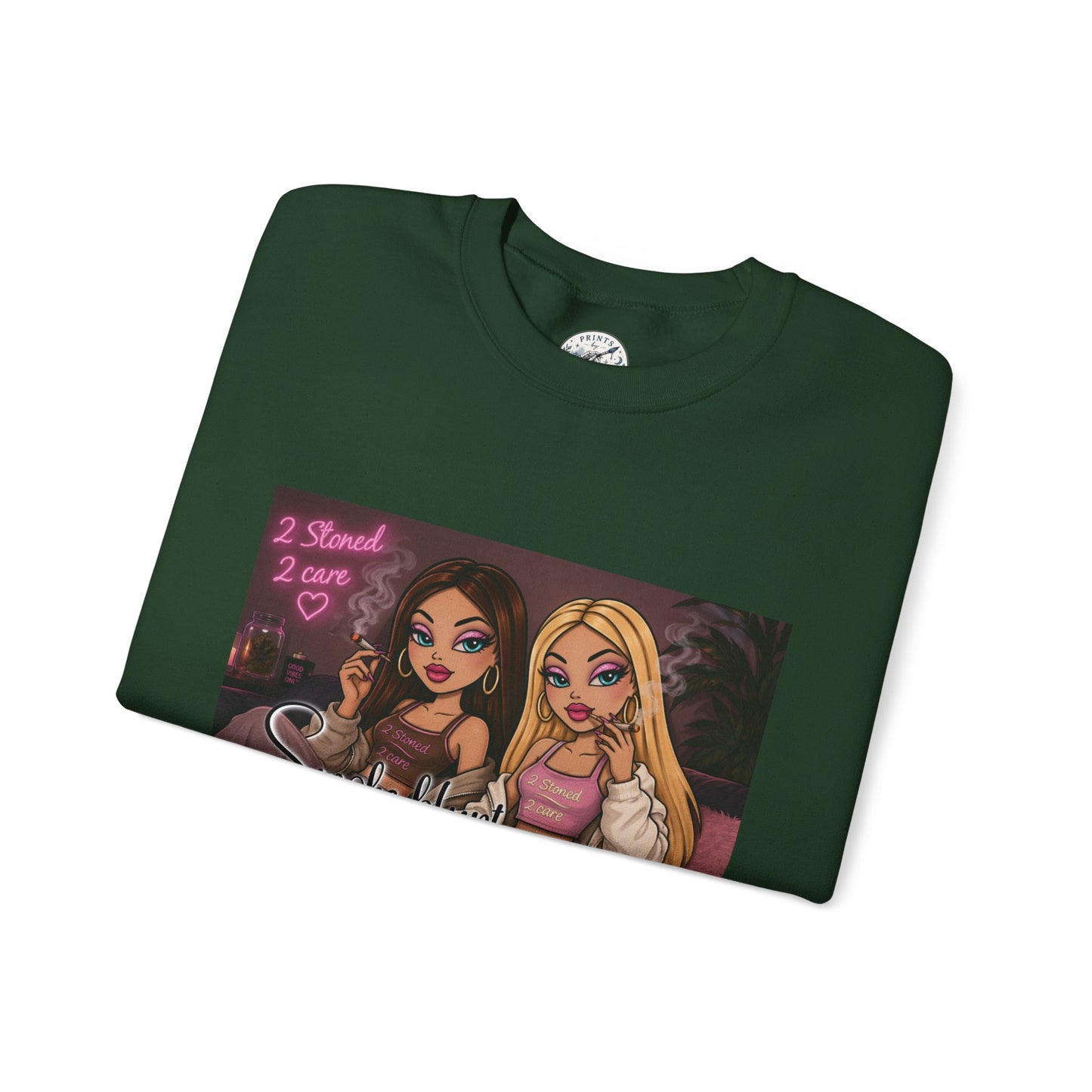 Smoke blunt serve cunt Unisex Heavy Blend™ Crewneck Sweatshirt