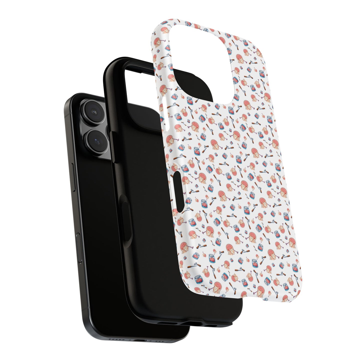 Lobotomy design Tough Phone Case – Durable Protective Cover with lobotomy Pattern
