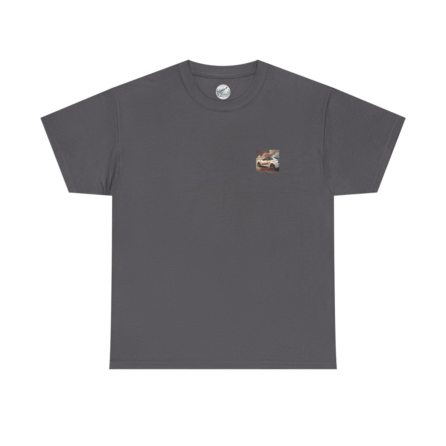 T-Shirt — "Dragin' With Jesus" Retro Racing Graphic Tee