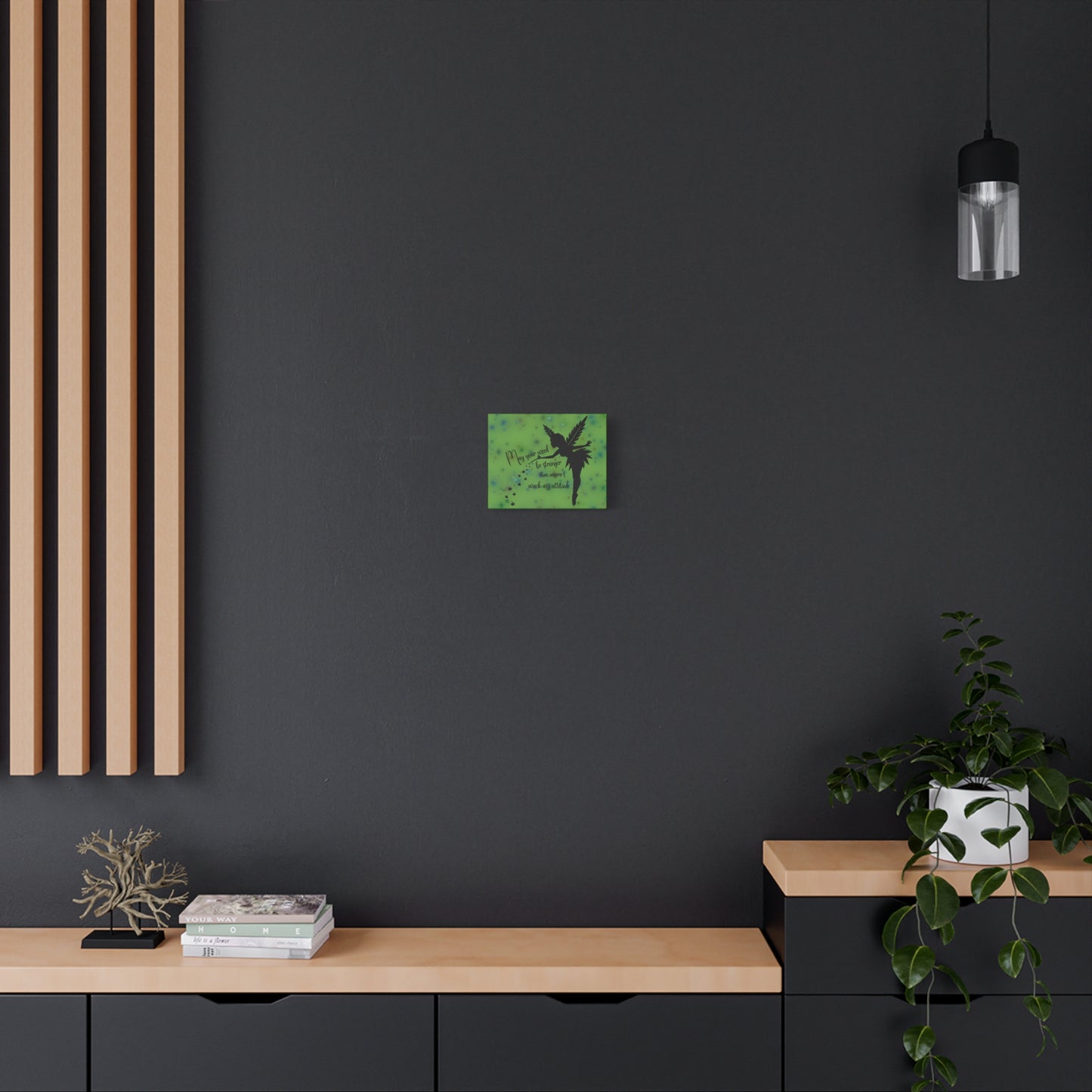 Canvas Wall Art — "May your weed be stronger than anyone's wack-ass attitude" Fairy Silhouette