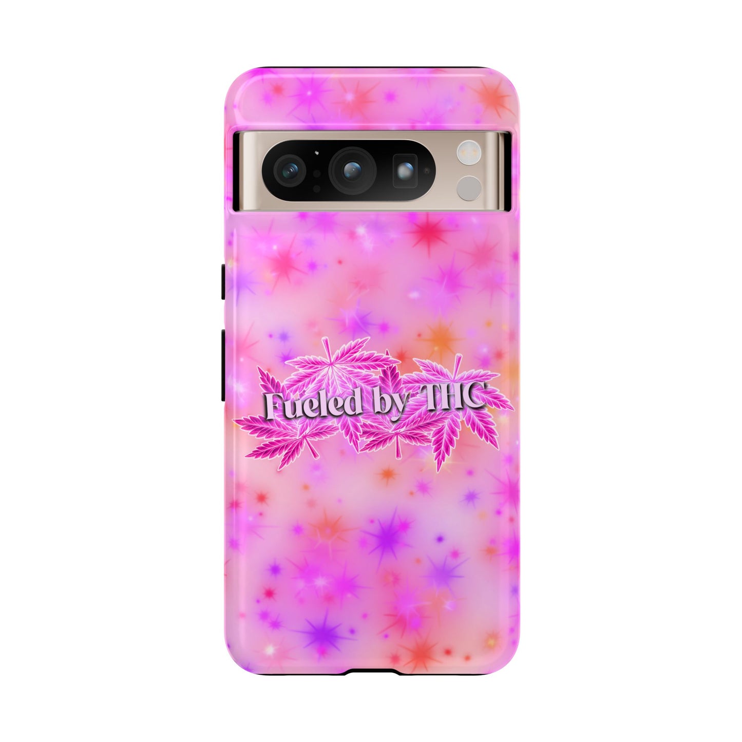 Tough Case — "Fueled by THC" Pink Tie-Dye Phone Cover