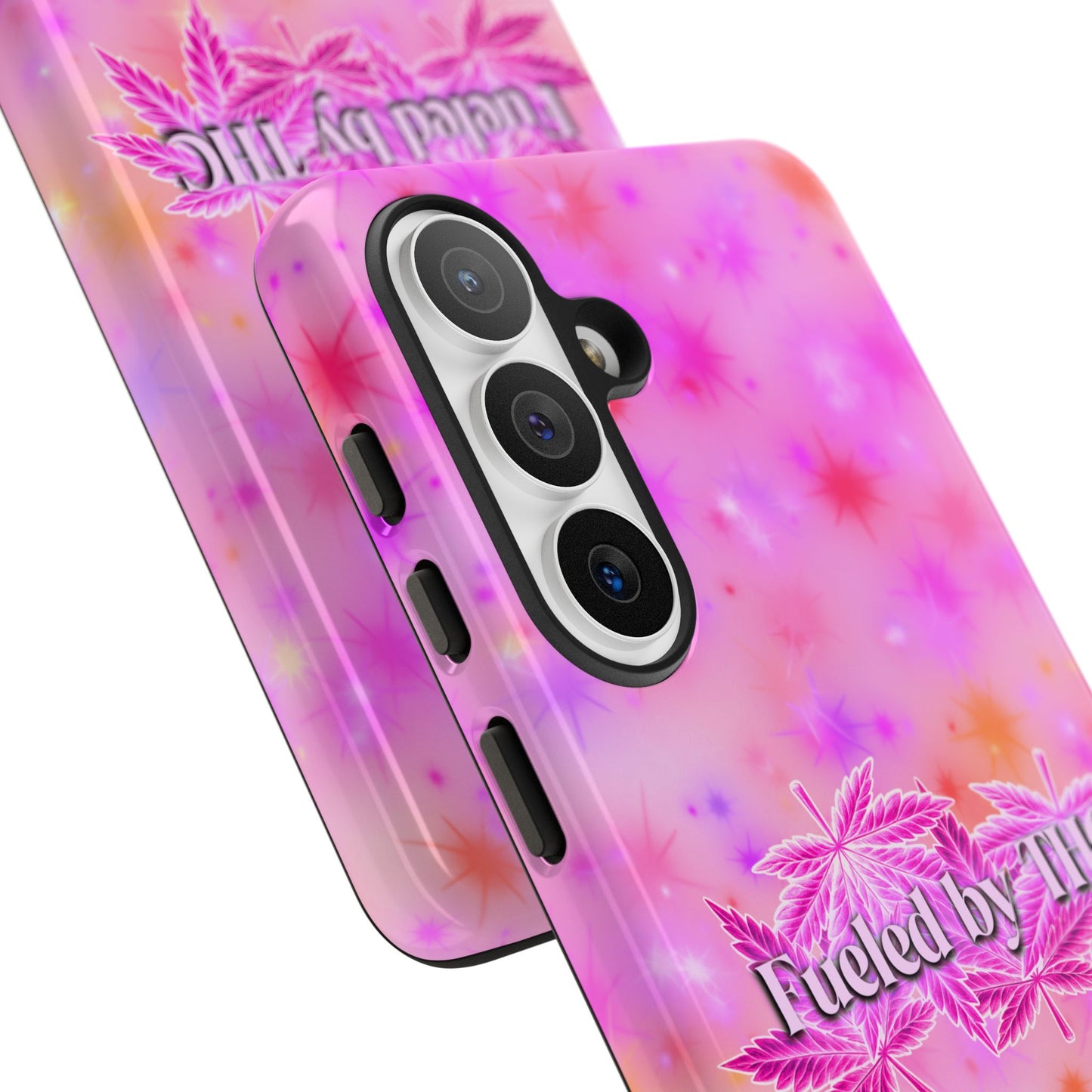 Tough Case — "Fueled by THC" Pink Tie-Dye Phone Cover