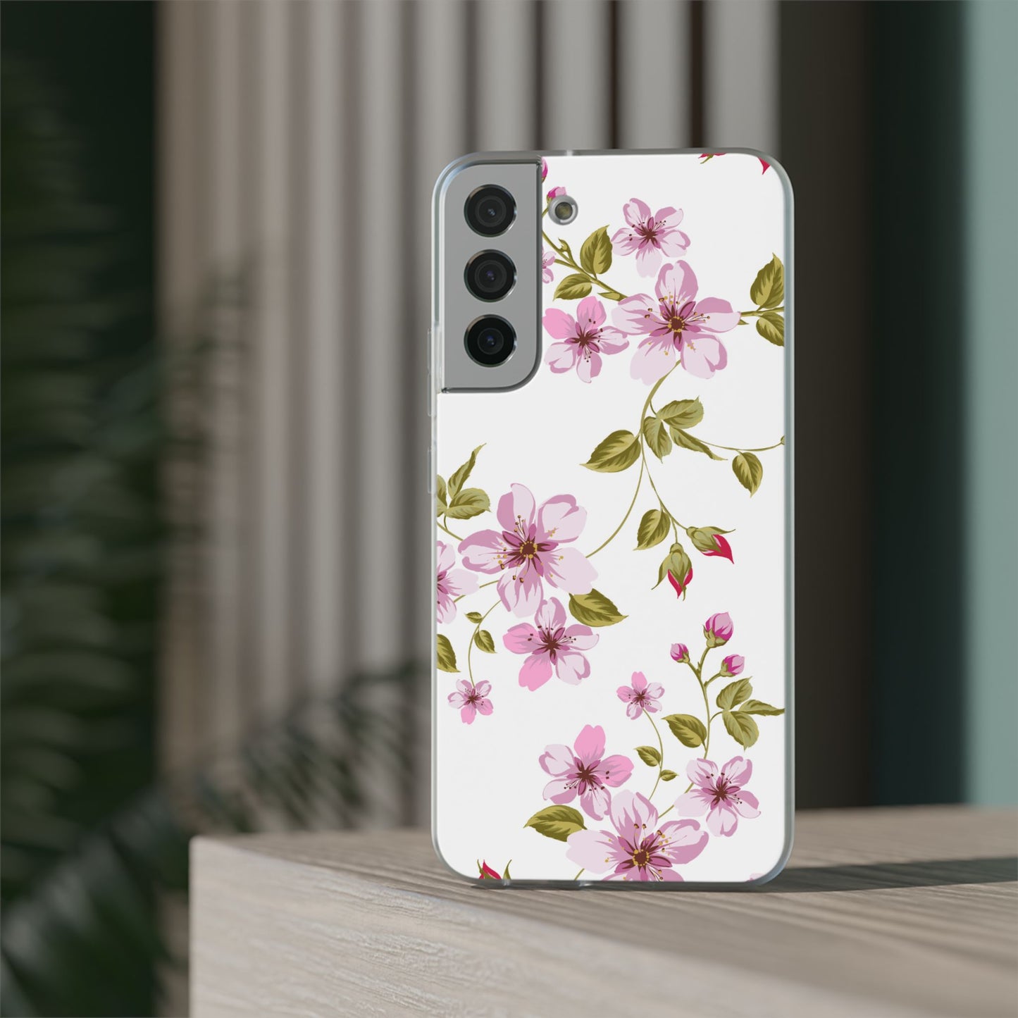 Floral Pink Blossom Phone Case — Slim Flexi Protective Case