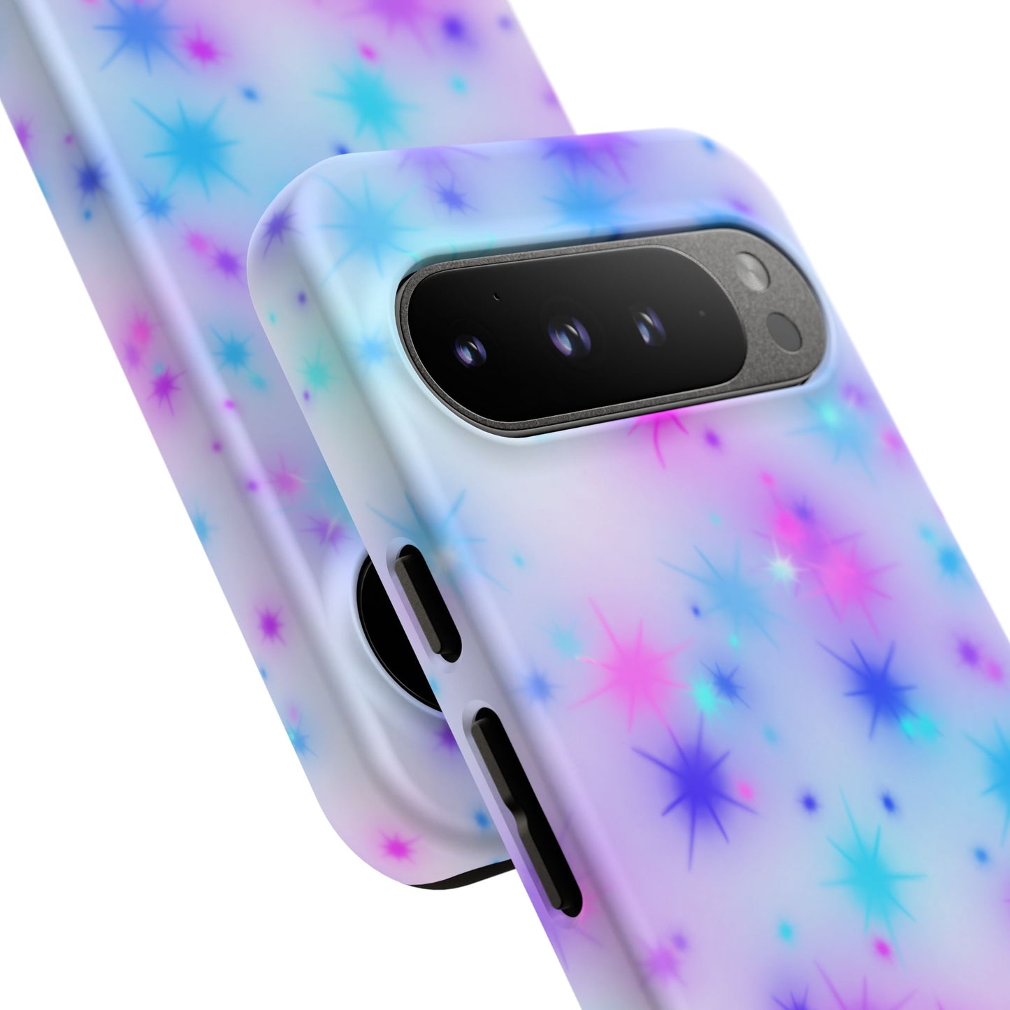 Galaxy Sparkle Tough Phone Case - Pastel Starburst Protective Cover