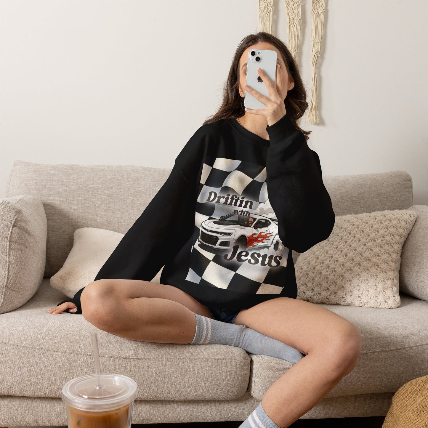 Drifting with Jesus Unisex Heavy Blend™ Crewneck Sweatshirt