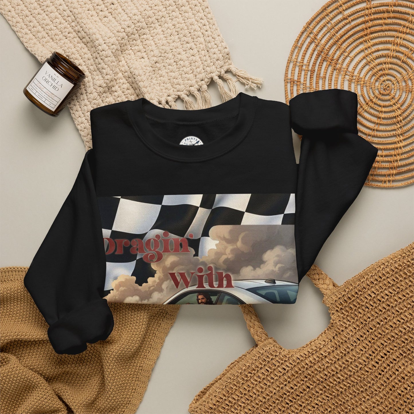 Dragin with Jesus Unisex Heavy Blend™ Crewneck Sweatshirt