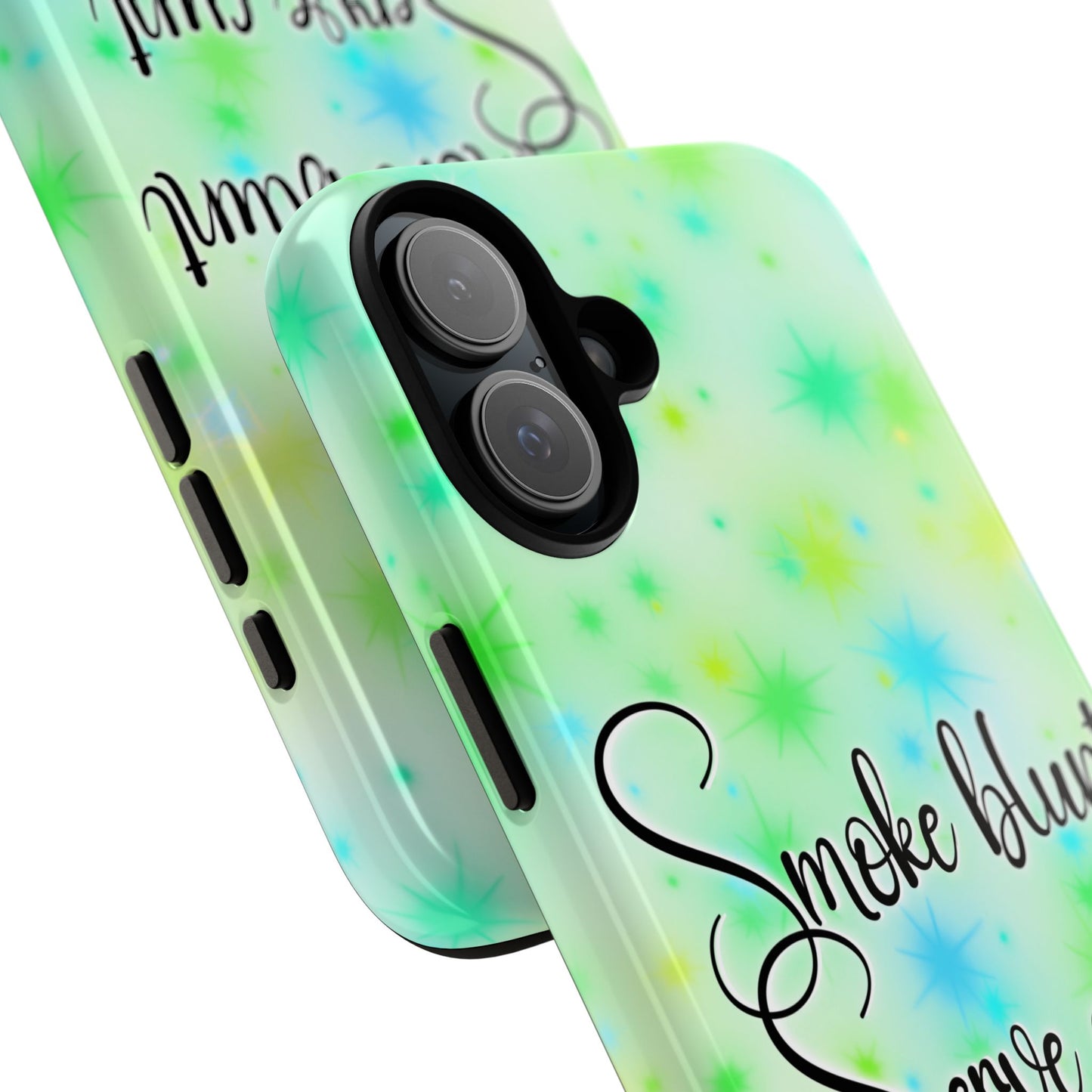 Phone Case — "Smoke blunt, Serve cunt" Green Starburst Tough Case