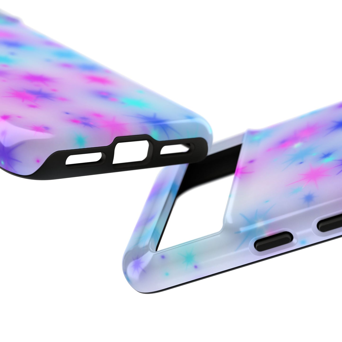 Galaxy Sparkle Tough Phone Case - Pastel Starburst Protective Cover