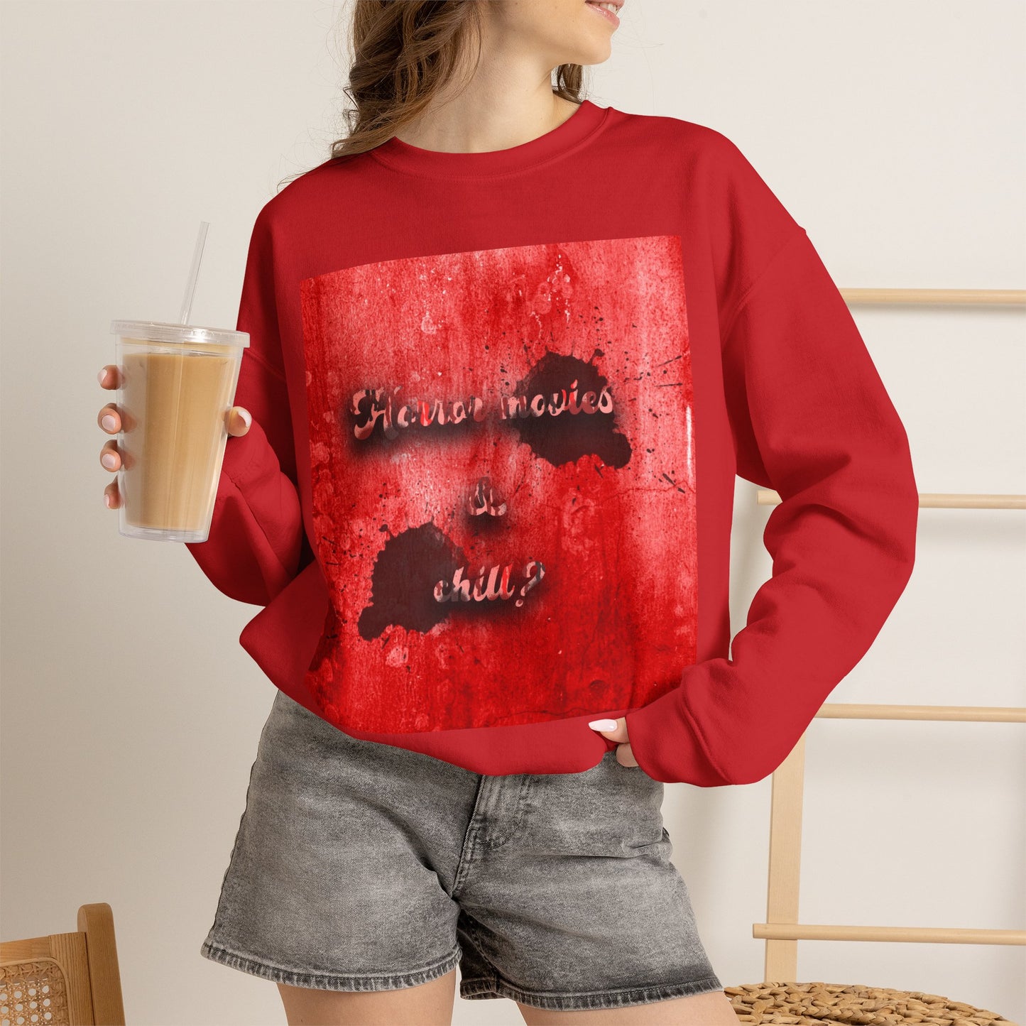 Horror movies & chill Unisex Heavy Blend™ Crewneck Sweatshirt