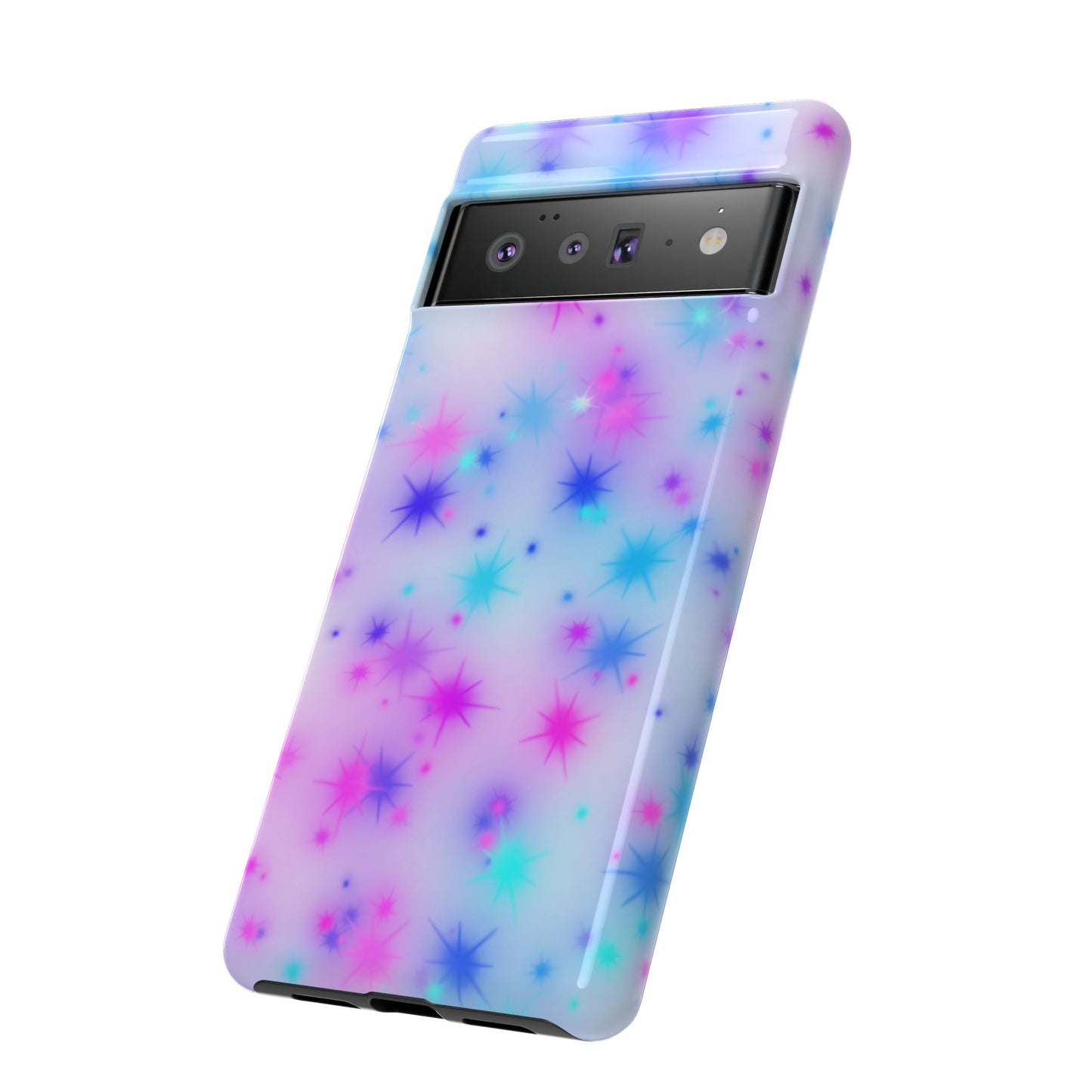 Galaxy Sparkle Tough Phone Case - Pastel Starburst Protective Cover