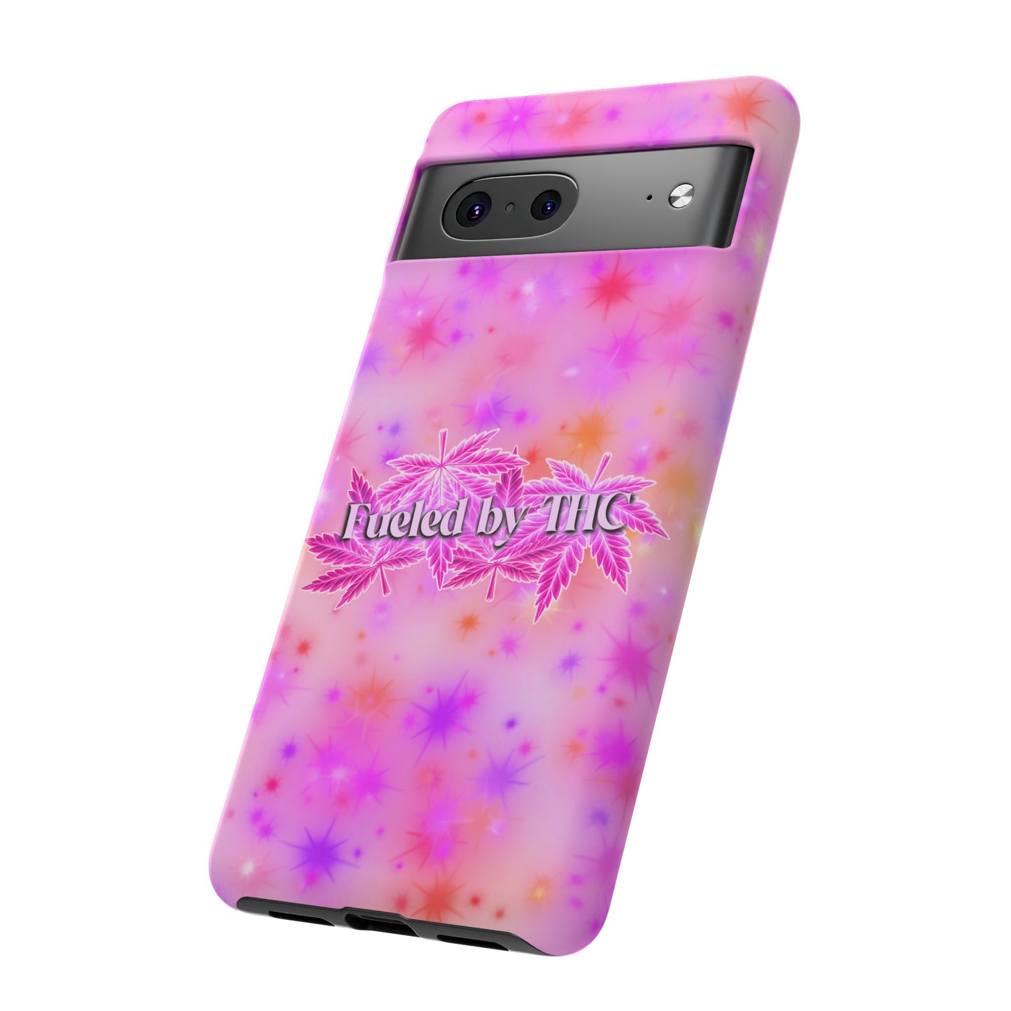 Tough Case — "Fueled by THC" Pink Tie-Dye Phone Cover