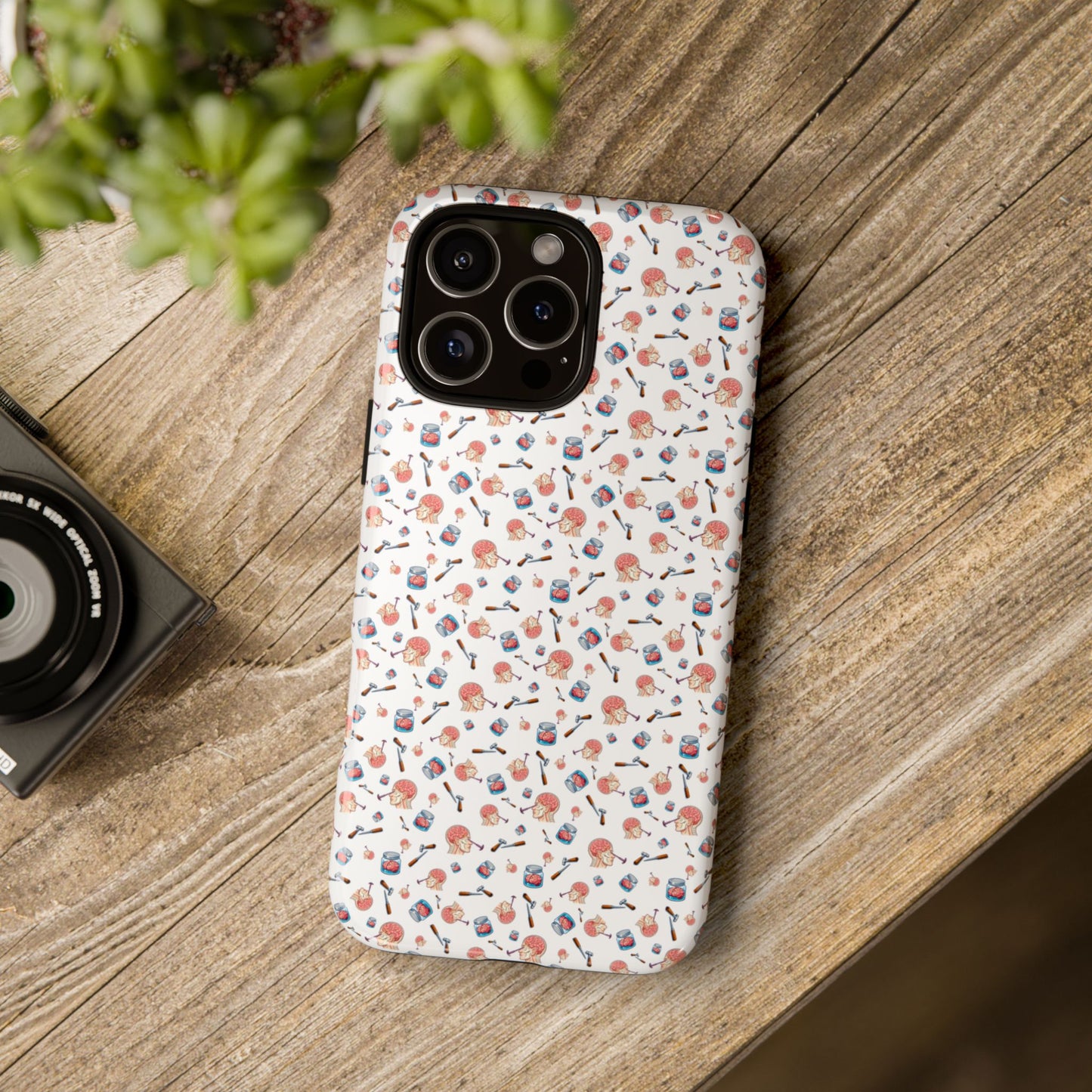 Lobotomy design Tough Phone Case – Durable Protective Cover with lobotomy Pattern