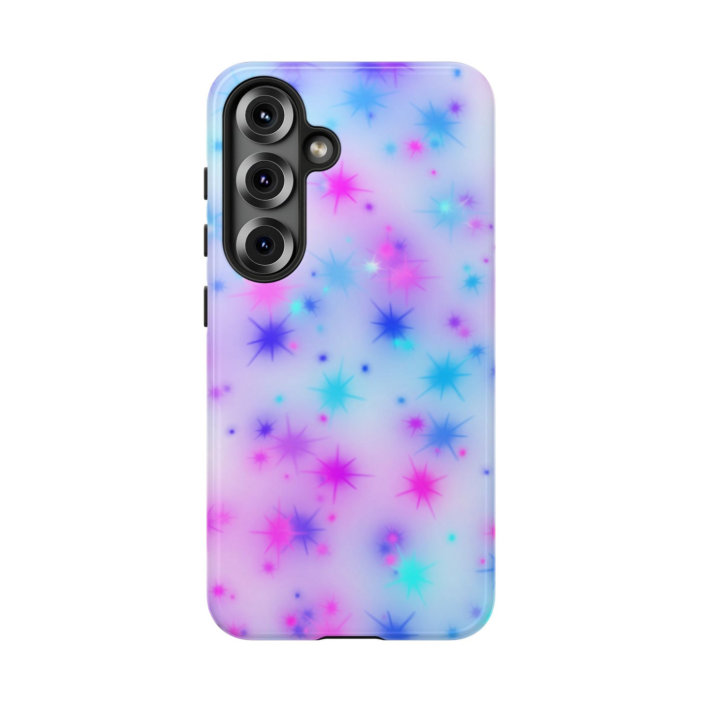 Galaxy Sparkle Tough Phone Case - Pastel Starburst Protective Cover