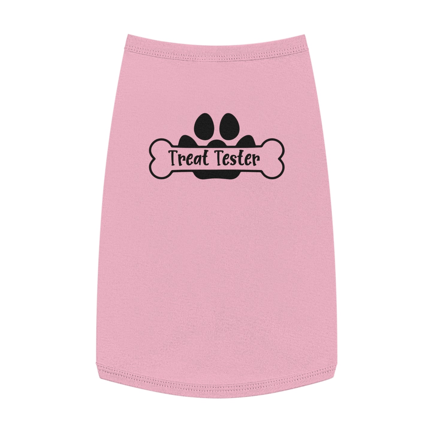 Pet Tank Top - "Treat Tester" Paw Print Bone Dog Shirt