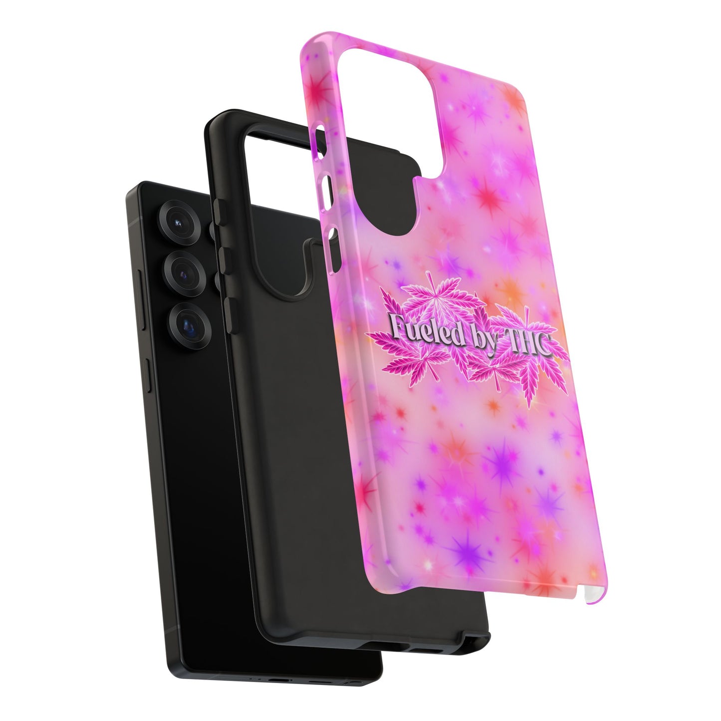 Tough Case — "Fueled by THC" Pink Tie-Dye Phone Cover