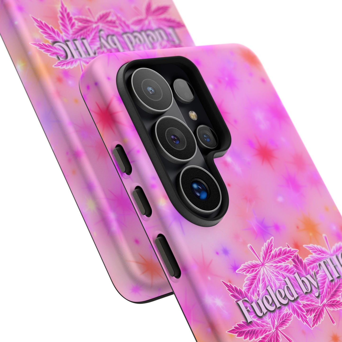 Tough Case — "Fueled by THC" Pink Tie-Dye Phone Cover