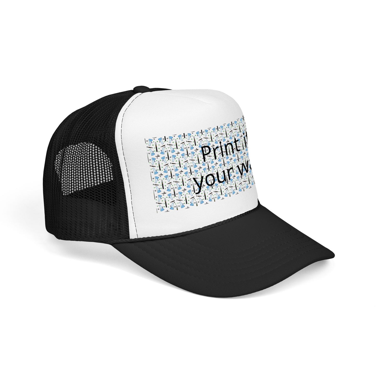Foam Trucker Hat — "Print it your way" Custom Graphic Mesh Cap