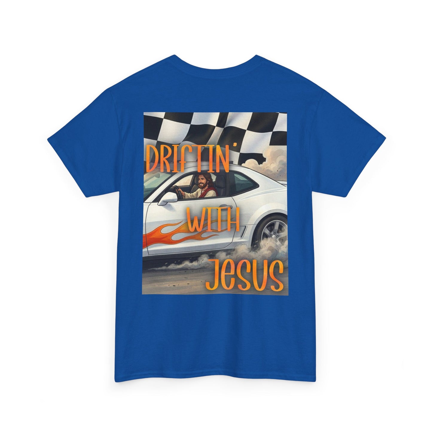 Driftin' With Jesus T-Shirt — Vintage Car Faith Graphic Tee
