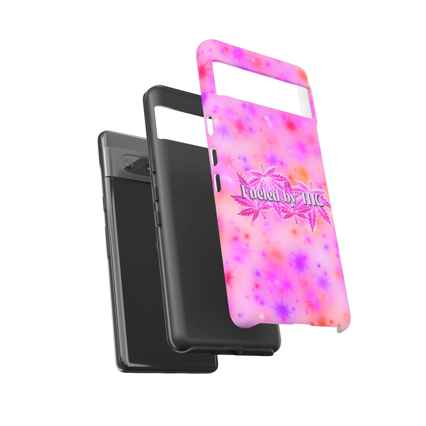 Tough Case — "Fueled by THC" Pink Tie-Dye Phone Cover