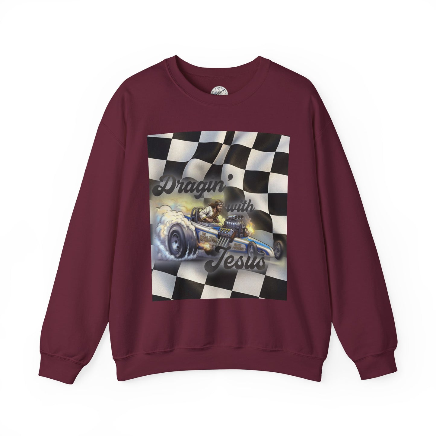 Dragon with Jesus Unisex Heavy Blend™ Crewneck Sweatshirt