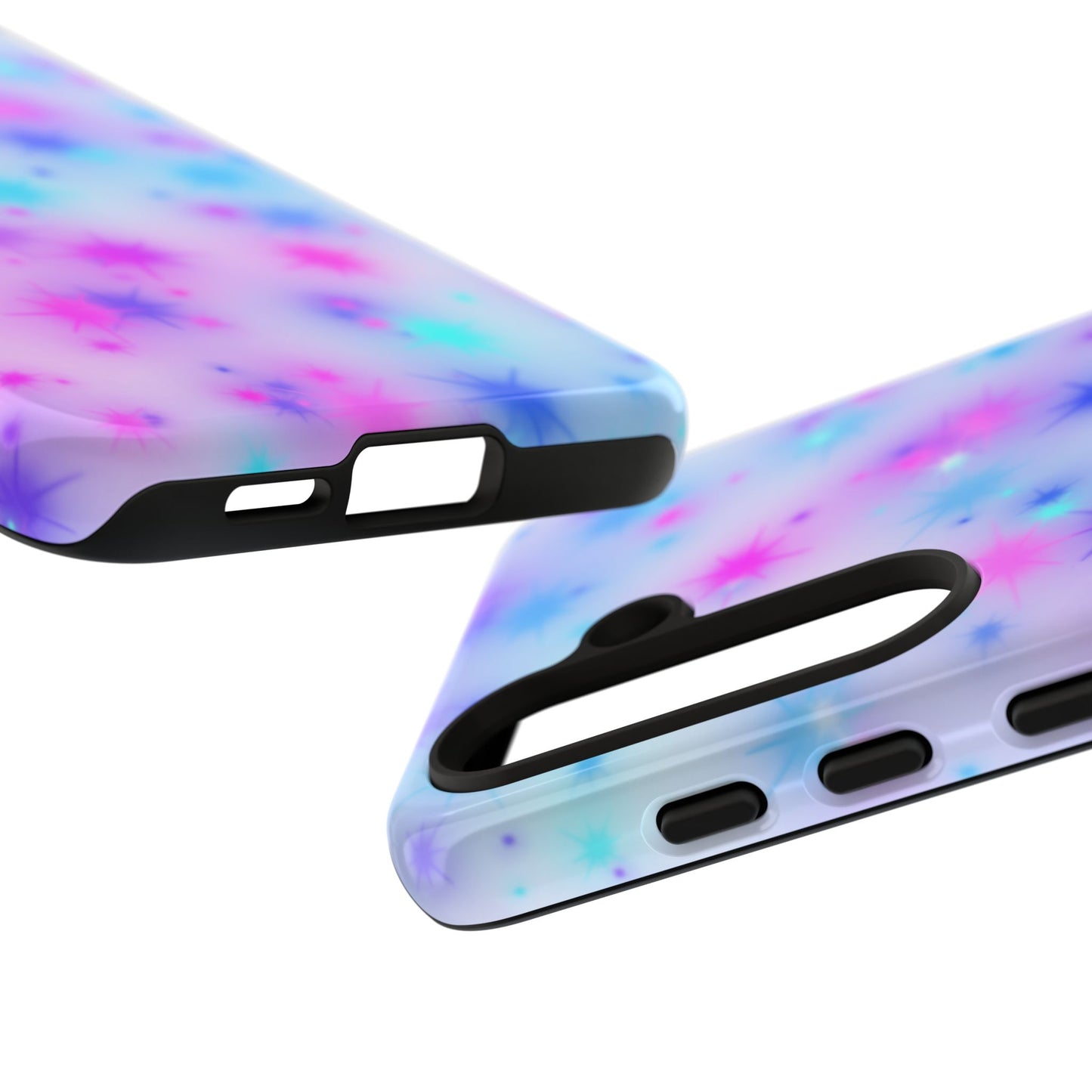 Galaxy Sparkle Tough Phone Case - Pastel Starburst Protective Cover