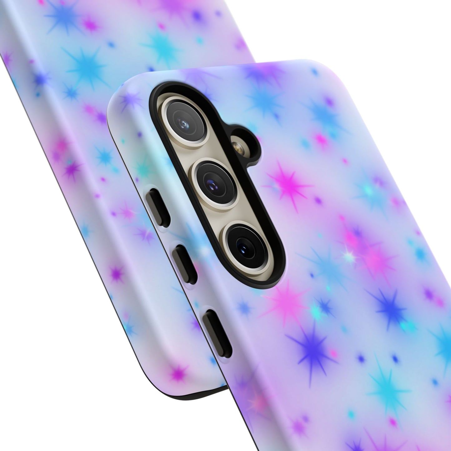 Galaxy Sparkle Tough Phone Case - Pastel Starburst Protective Cover