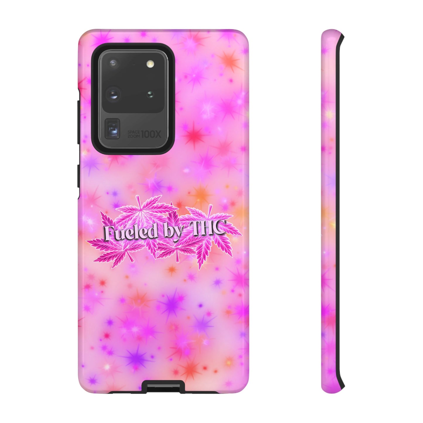 Tough Case — "Fueled by THC" Pink Tie-Dye Phone Cover