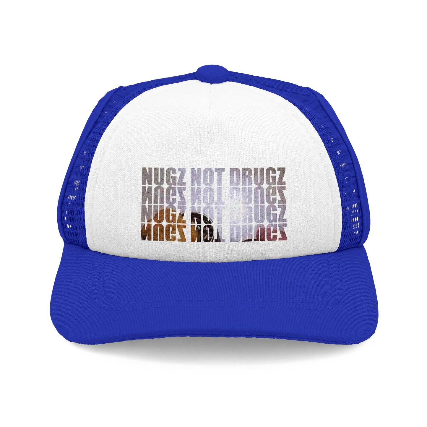 Dog Trucker Hat — "Nugz Not Drugz" Foam Mesh Cap