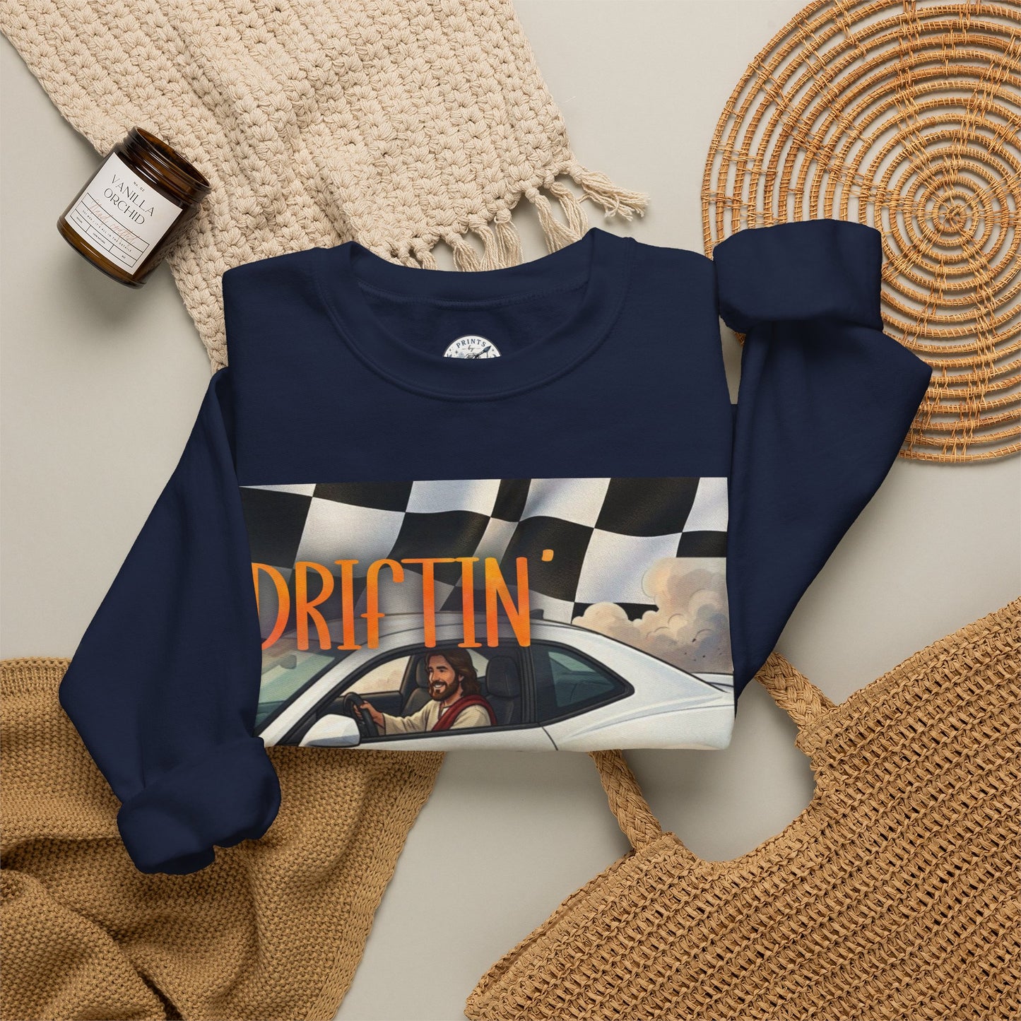 Drifting with Jesus Unisex Heavy Blend™ Crewneck Sweatshirt