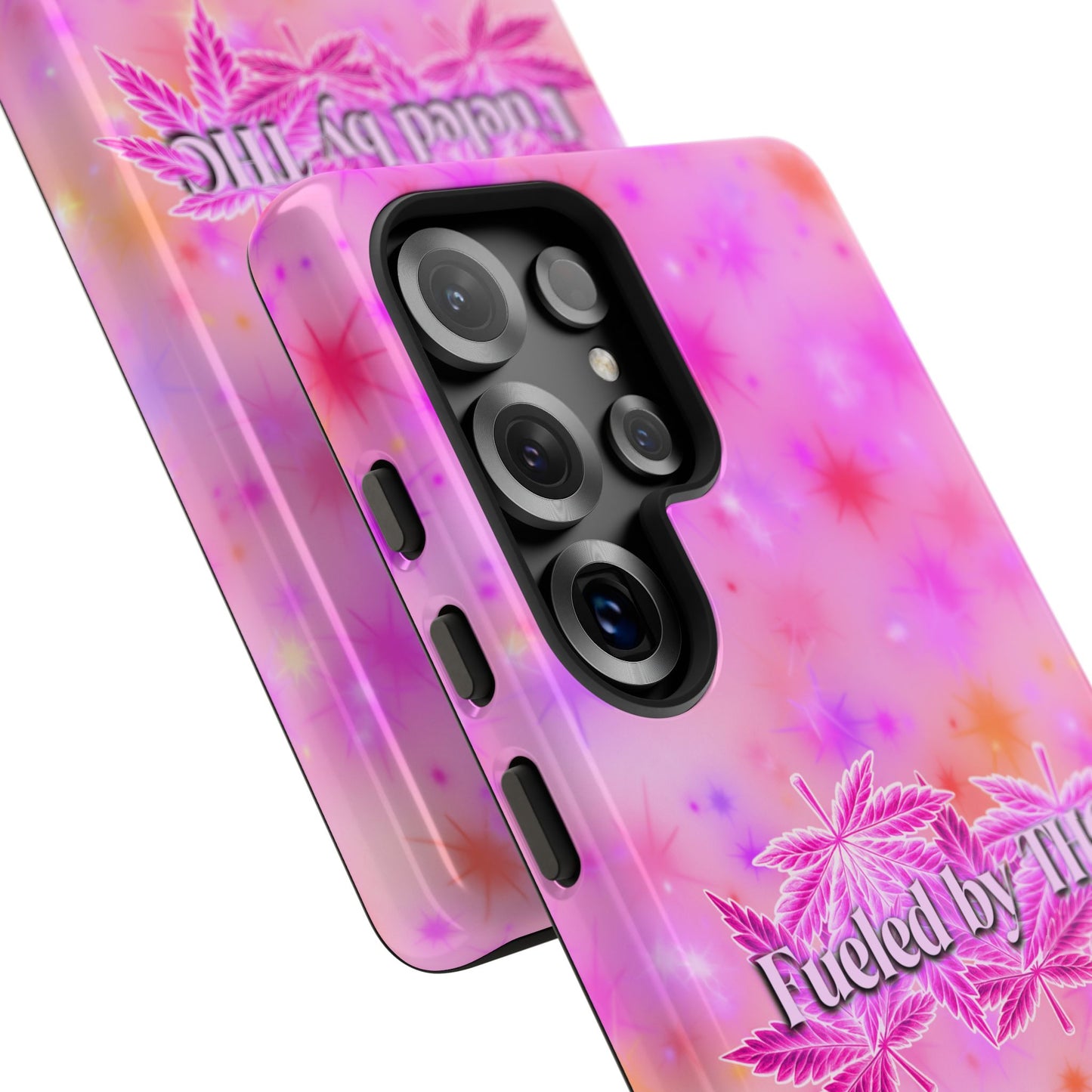 Tough Case — "Fueled by THC" Pink Tie-Dye Phone Cover